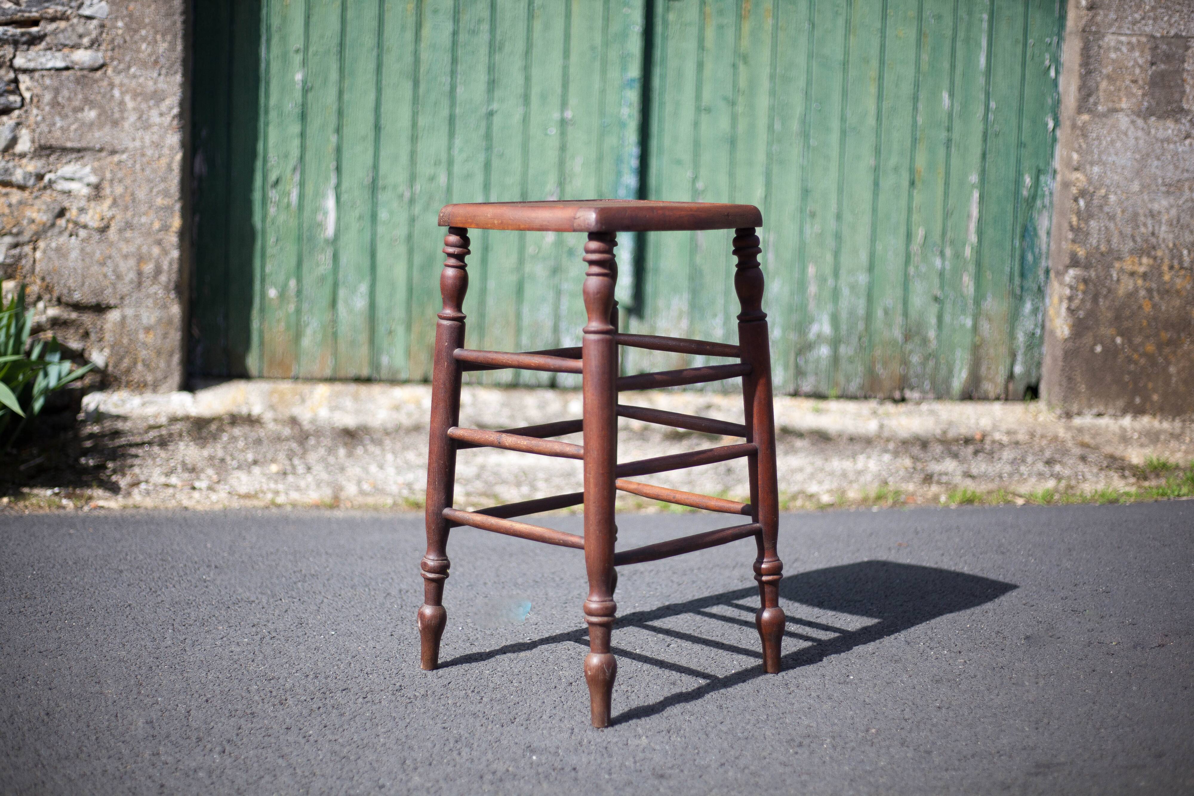 Wooden stool, bar stool