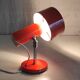 Orange metal wall light by Delmas - 1960s/70s
