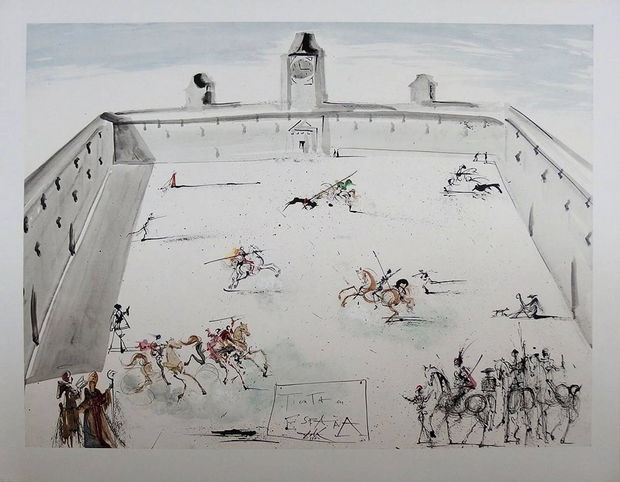 Salvador Dali: Temptation in Spain - Signed lithograph