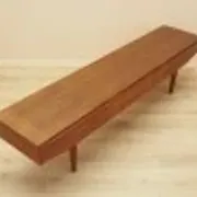 Danish teak veneer lowboard with three drawers, 1960s