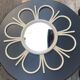 Vintage beige flower mirror