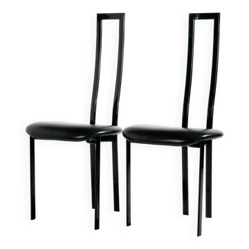 Postmodern dining chair by Maurizio Cattelan for Cattelan, set of 2.