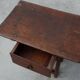 17th Century Spanish Oak Side Table with Drawer in Wabi Sabi Style