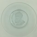 Set of 6 plates in relief glass Michel Angelo