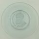 Set of 6 plates in relief glass Michel Angelo