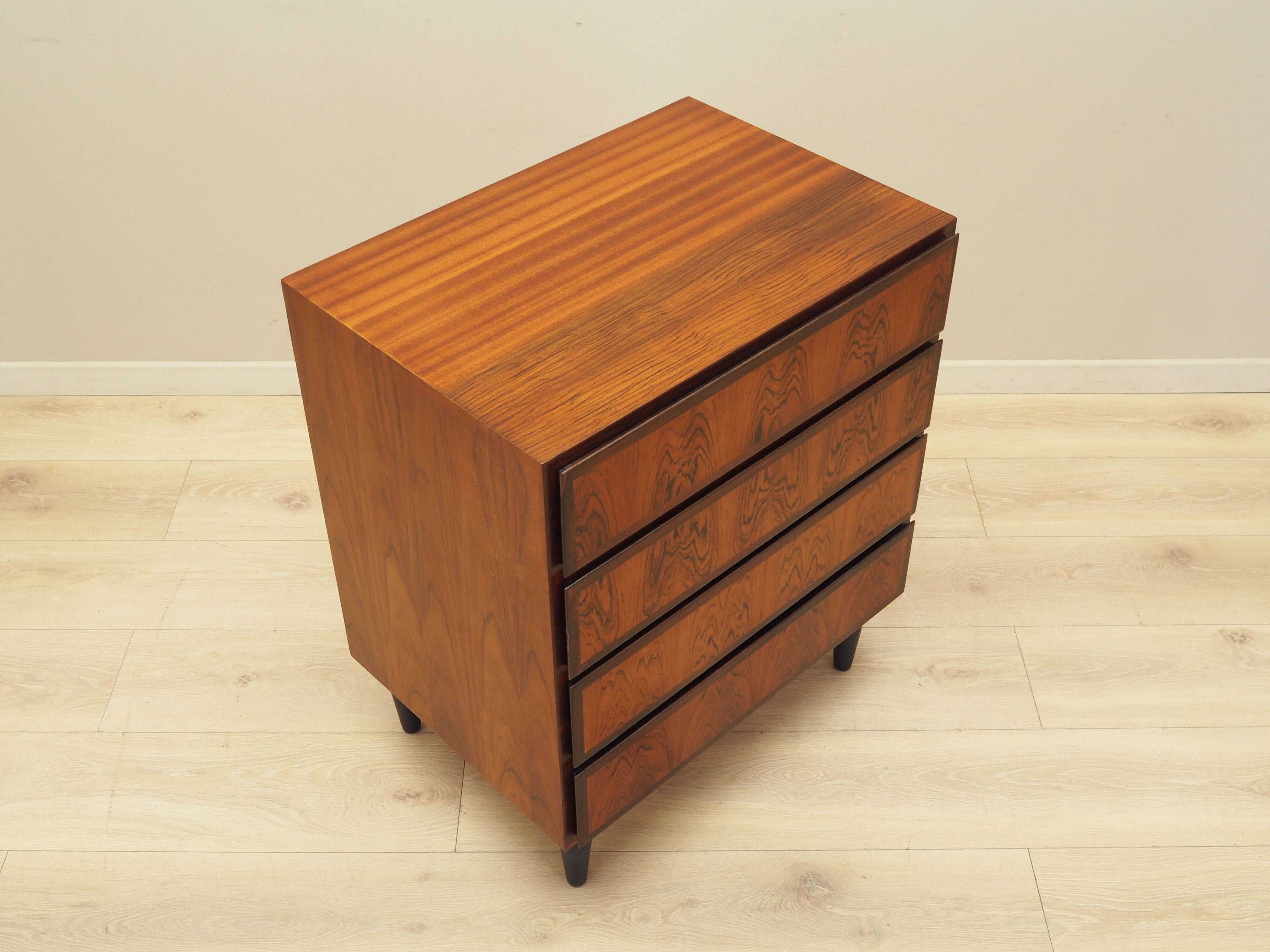Rosewood chest of drawers, Danish design, 1970s, manufacturer: Omann Jun