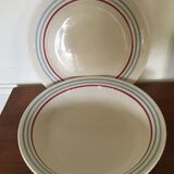 Deep dish and flat plate Moulin des Loups Stanislas model
