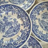 Lunéville blue English dinner plates