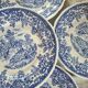 Lunéville blue English dinner plates