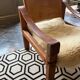 Pair of armchairs and a footrest Pierre Chapo 1960