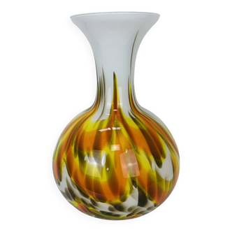 Murano glass opaline vase, 1970s, vintage
