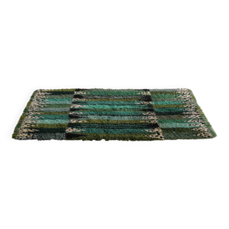 Swedish Mid Century Woven Wool Pile Rug by Marianne Richter, 1960s
