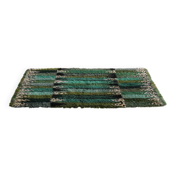 Tapis en laine tissé suédois des années 60 par Marianne Richter.