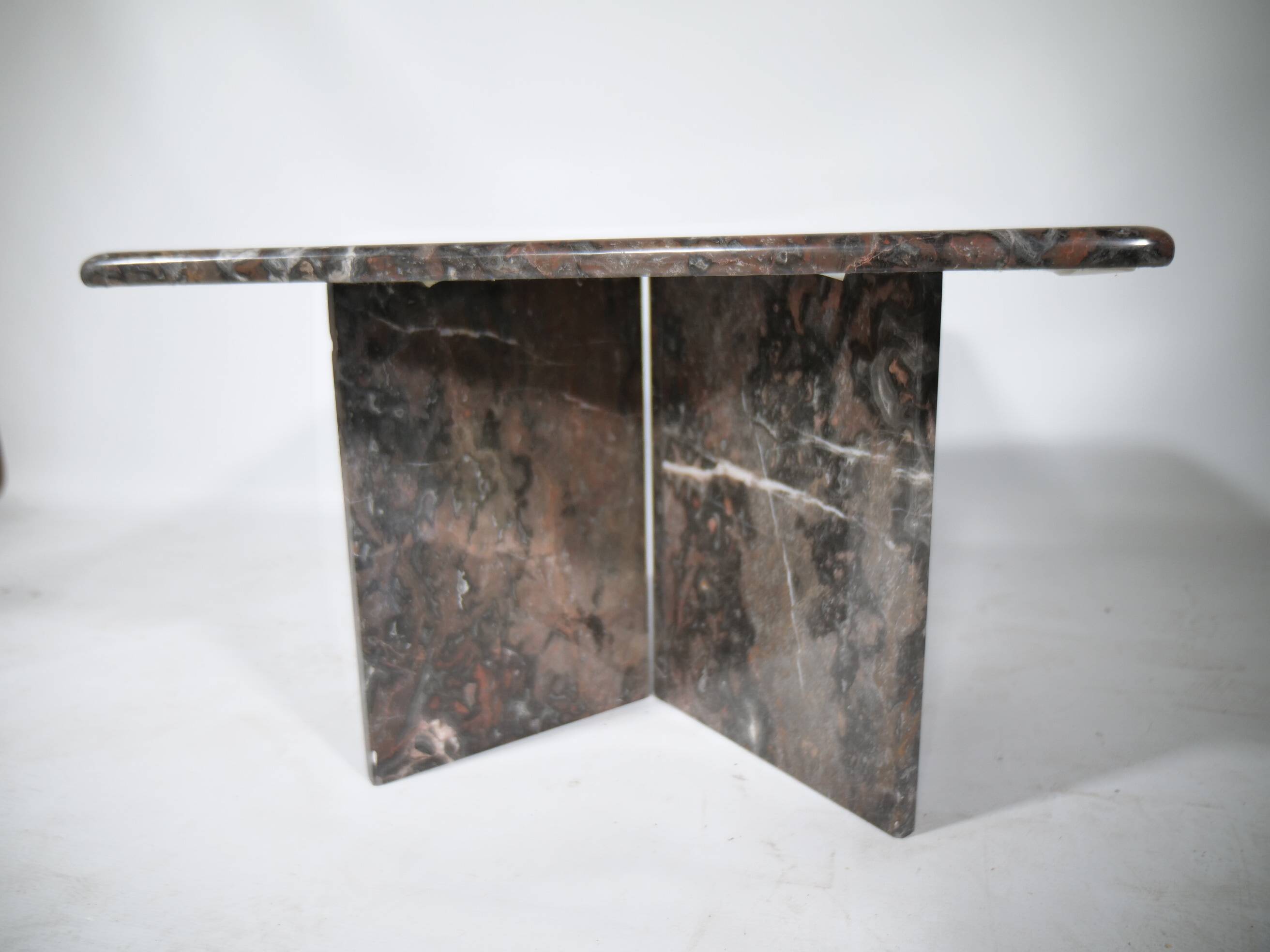 Table basse en marbre véritable vintage des années 1970