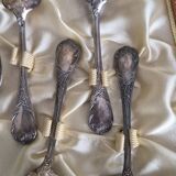 12 small mocha spoons Christofle Marly