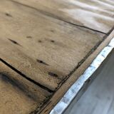 Old farm table with 225 cm extension cords