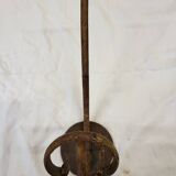 2 large antique double coat hooks