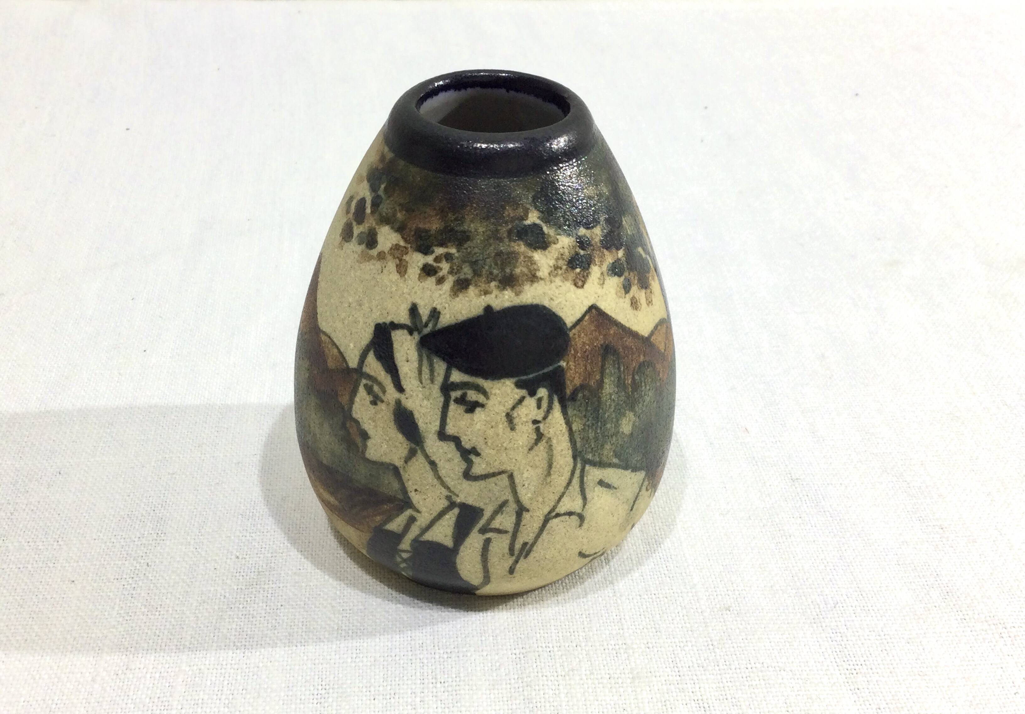 Ciboure Small Ovoid ceramic vase