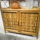 Etagère vintage en rotin