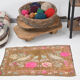 2x3 Brown and Pink Door Mat Rug, 88x56Cm FREE SHIPPING
