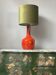 Orange Ceramic Table Lamp, 1970s