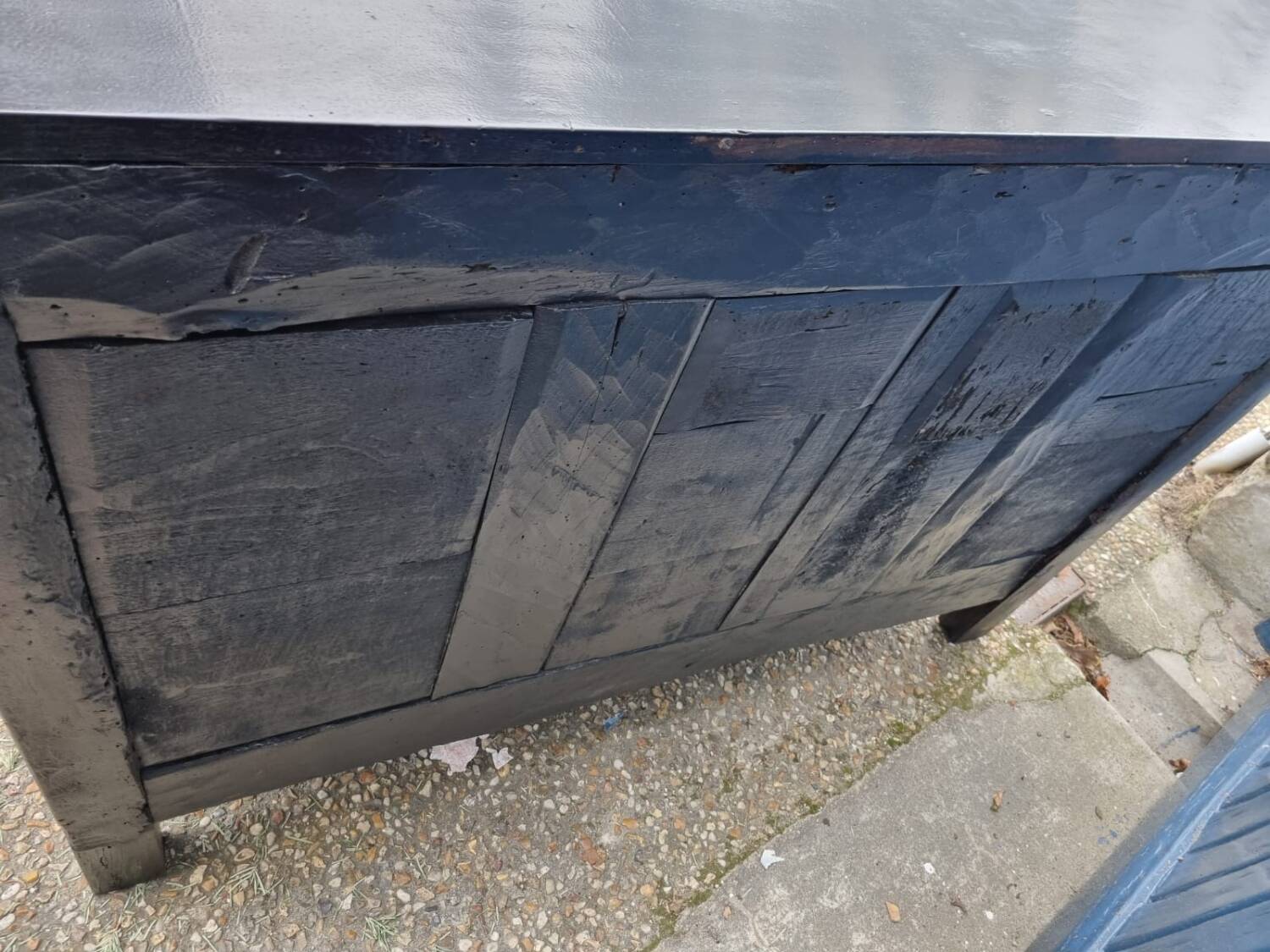 Black Louis XV low sideboard