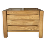 Regain style chest of drawers in elm from around 1980-90.