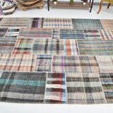 Flatweave ethnic kilim rug 212x302