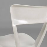 Chaise de salle à manger Gilac blanche vintage, années 1960