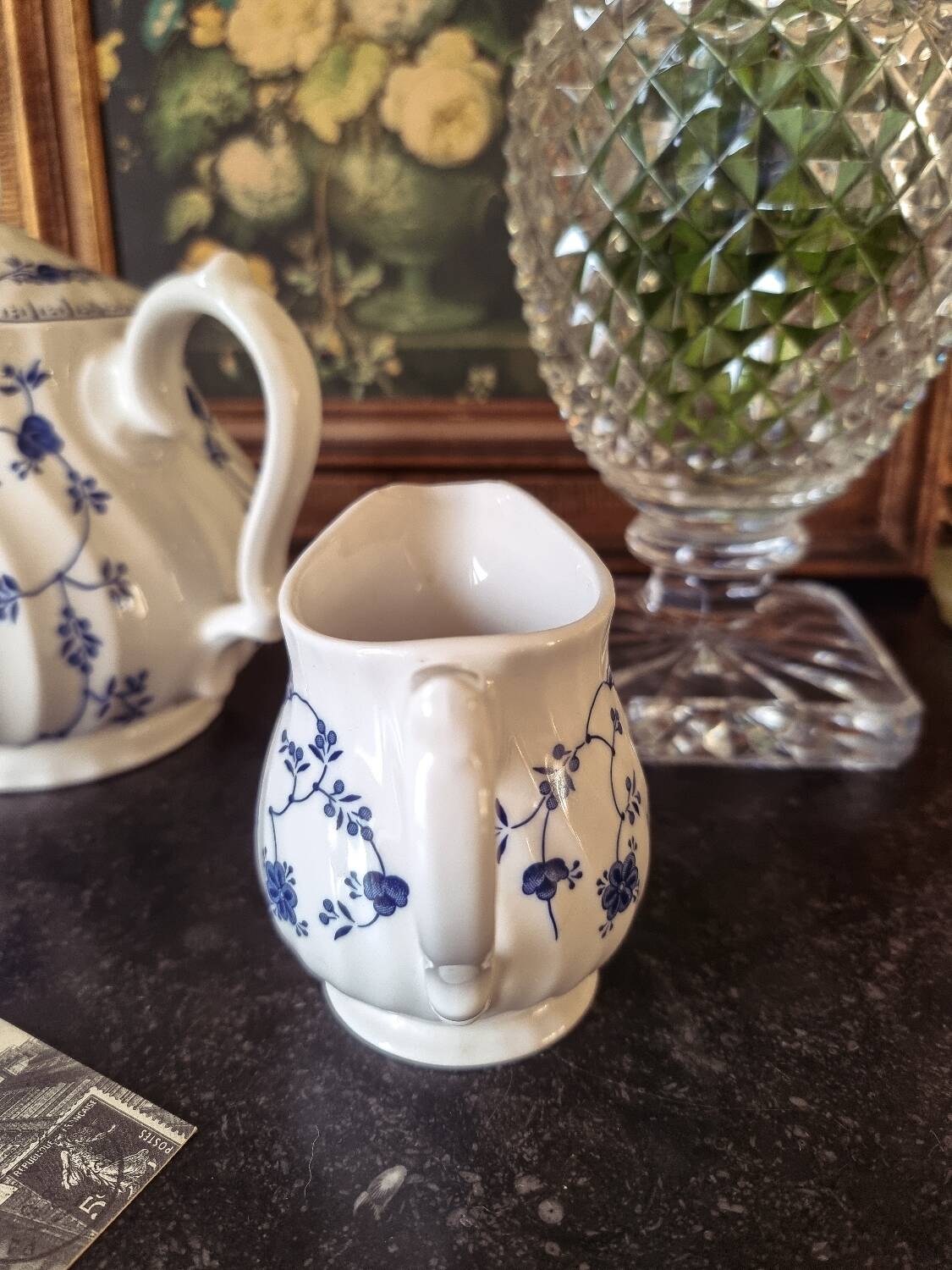 Churchill teapot and milk jug