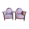 Paire de fauteuils bergères époque Art Déco