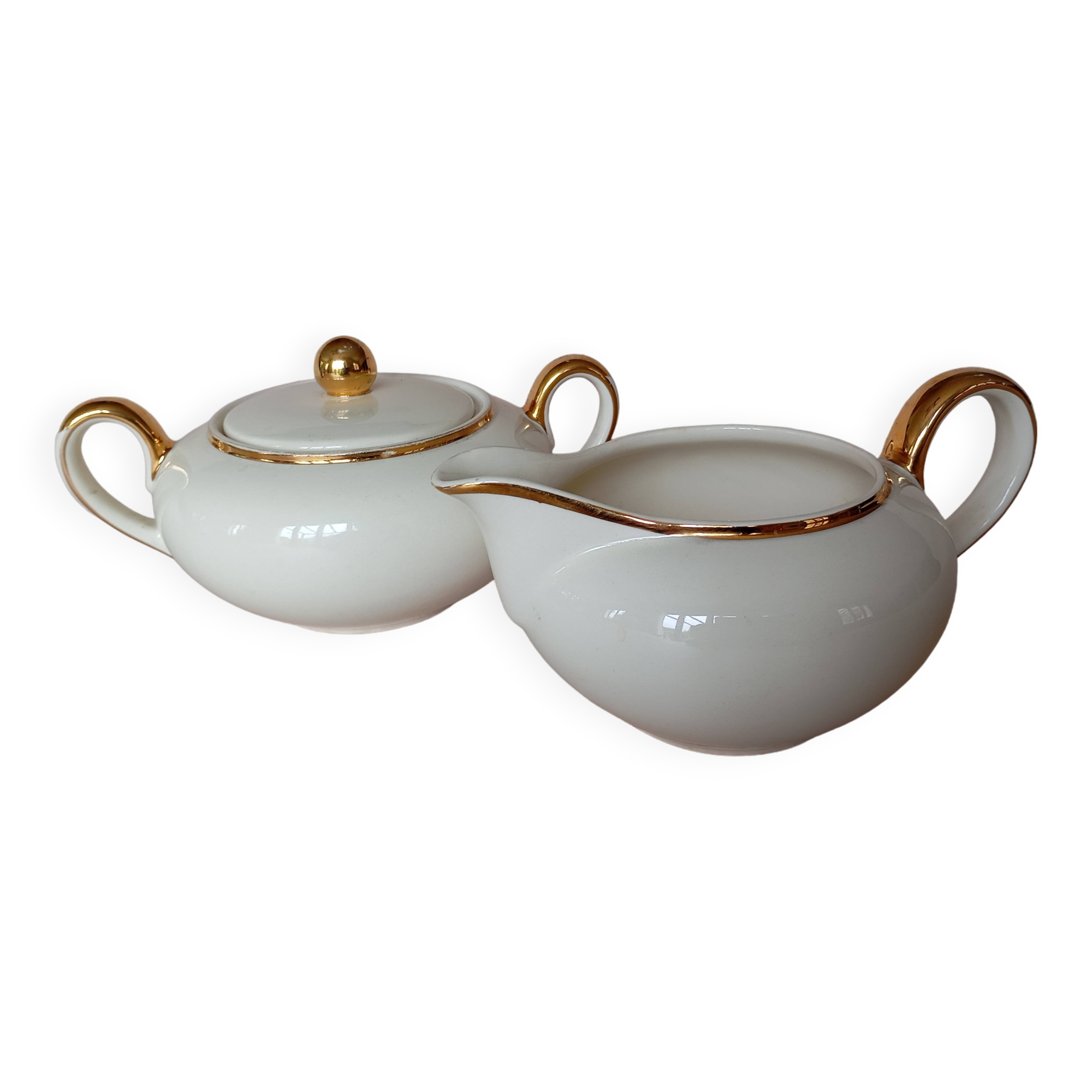 Villeroy & Boch "Biarritz" cream and sugar bowl