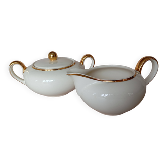 Villeroy & Boch "Biarritz" cream and sugar bowl