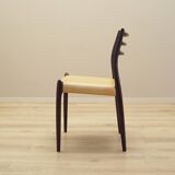Set of six mahogany chairs, Danish design, 1960s, designer: Niels Otto Møller