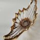 Empty Pocket/Decorative Bowl/Royal Bayel Crystal. 18k gold highlights.