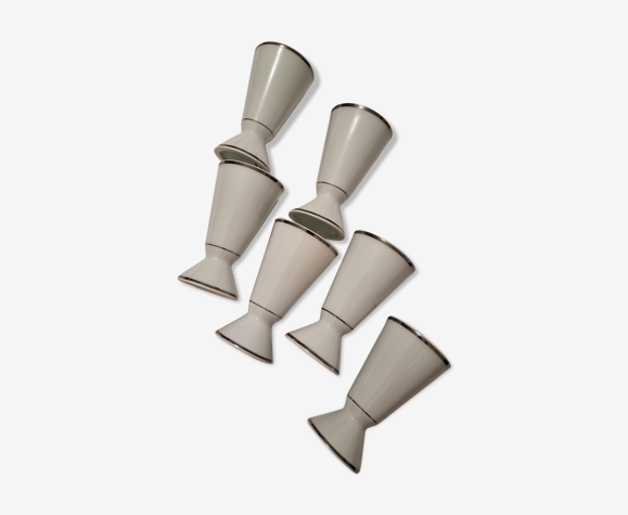Set de 6 mug en porcelaine