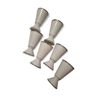 Set de 6 mug en porcelaine