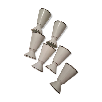 Set of 6 porcelain mug