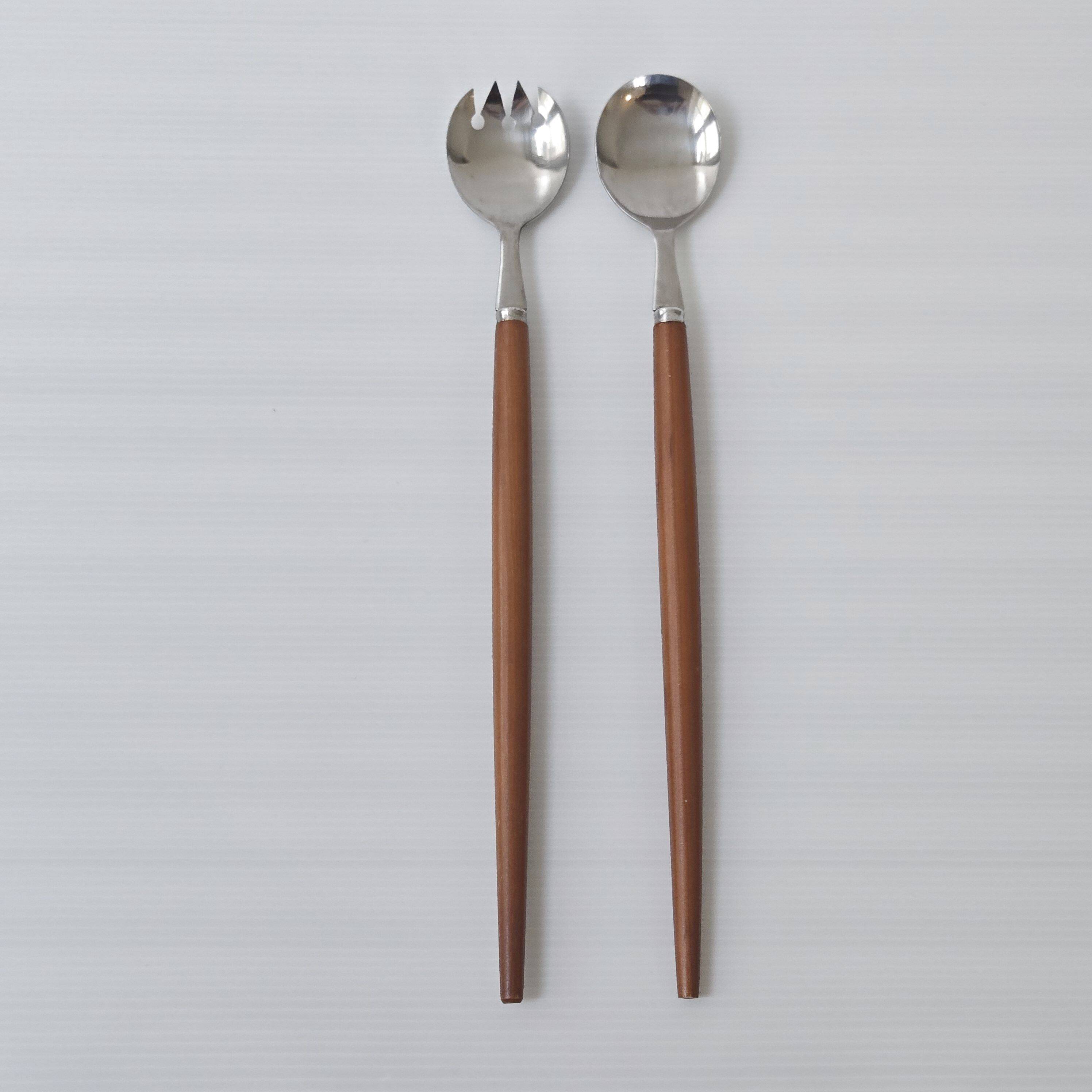 Vintage 1960s salad servers