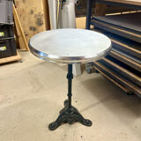 Bistro table with zinc top