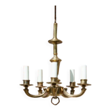 Five-arm chandelier, Western Europe, 1950s.