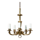 Five-arm chandelier, Western Europe, 1950s.