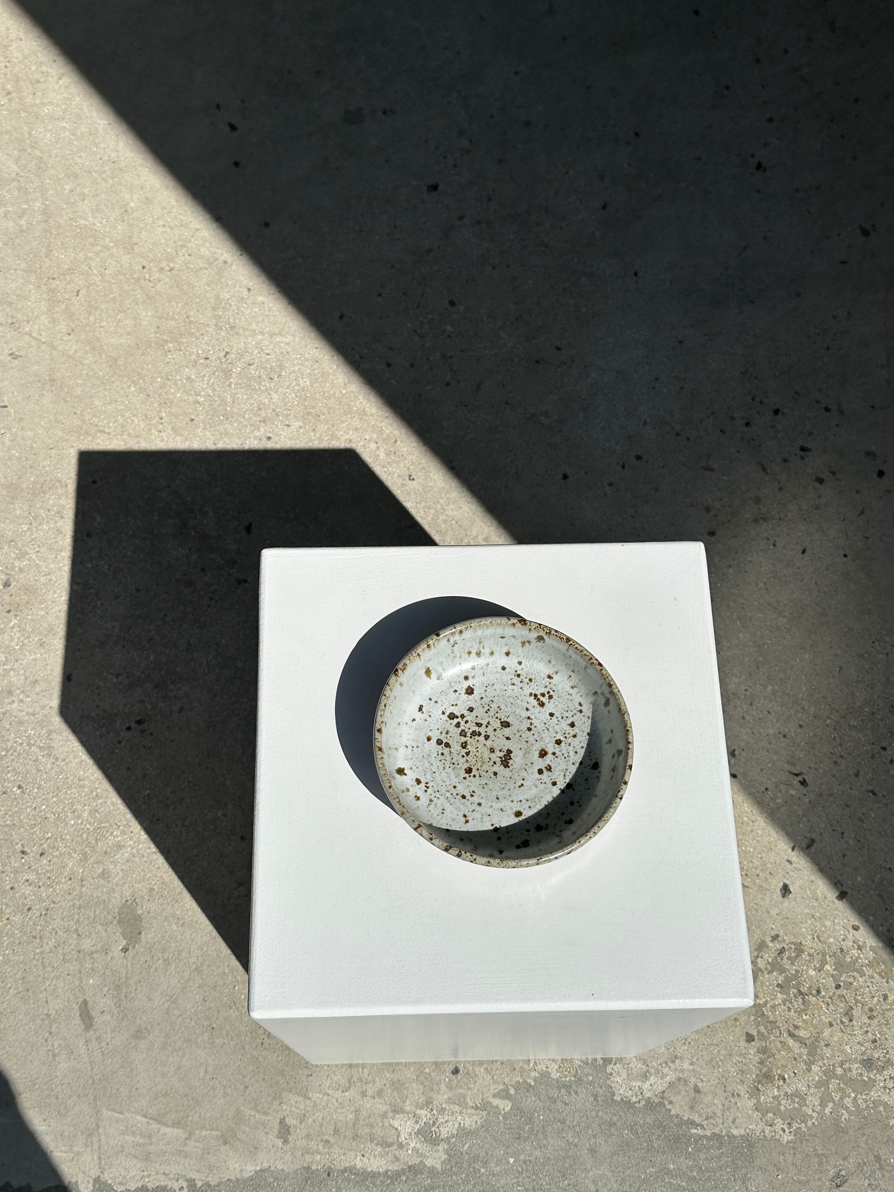 Bol en céramique moucheté et brun mat