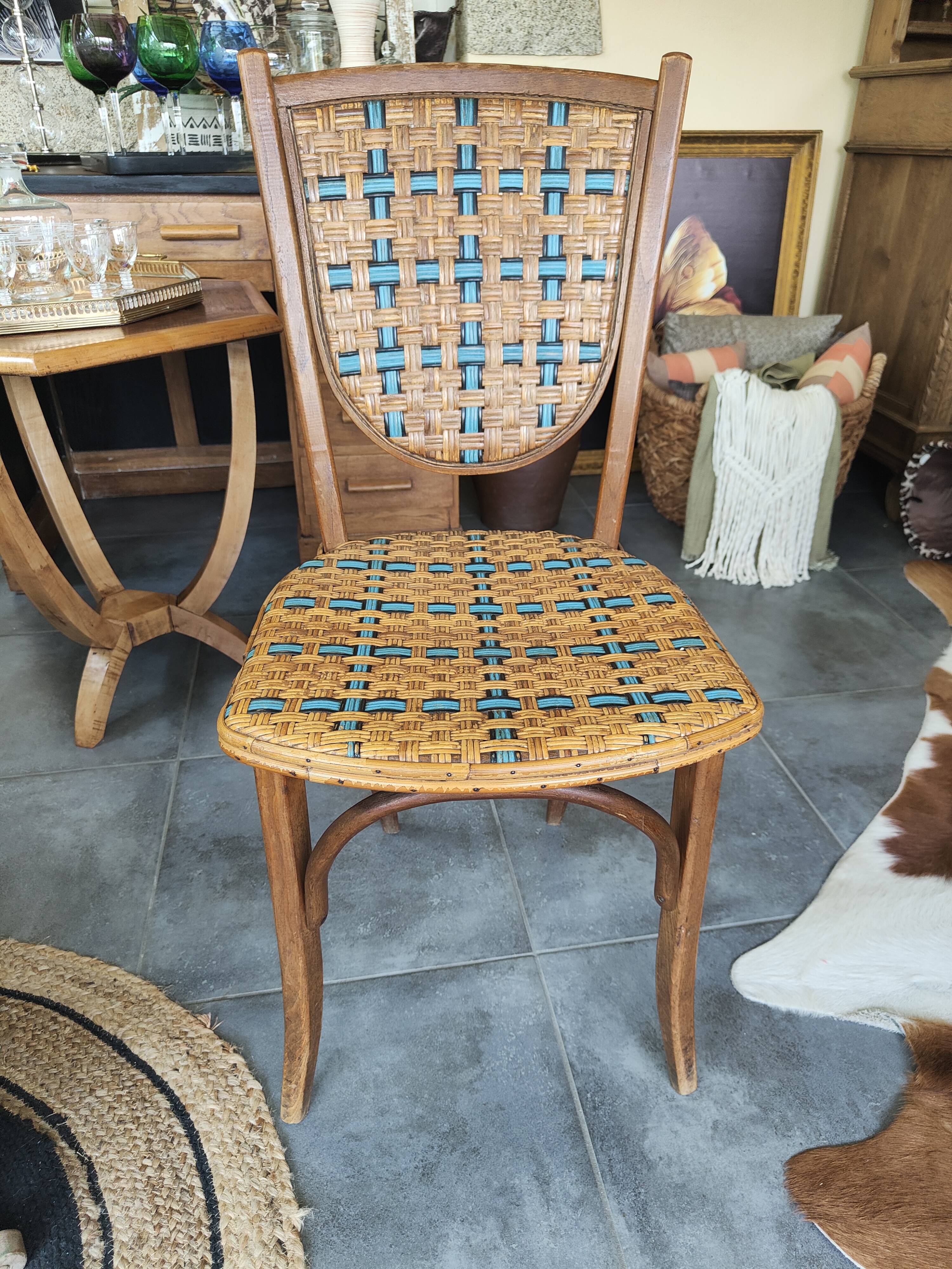 Rattan bistro chair