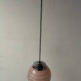 pink opaline pendant light