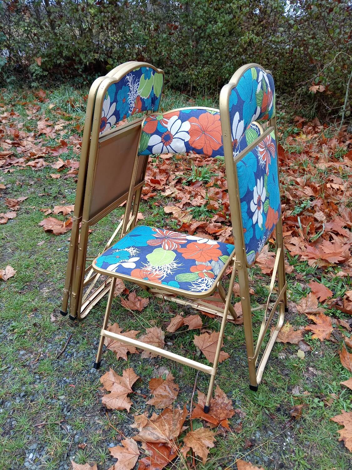 Vintage folding chairs