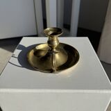 Antique gold hand candlestick H8 D14