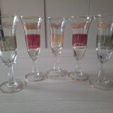 Antique shot glasses