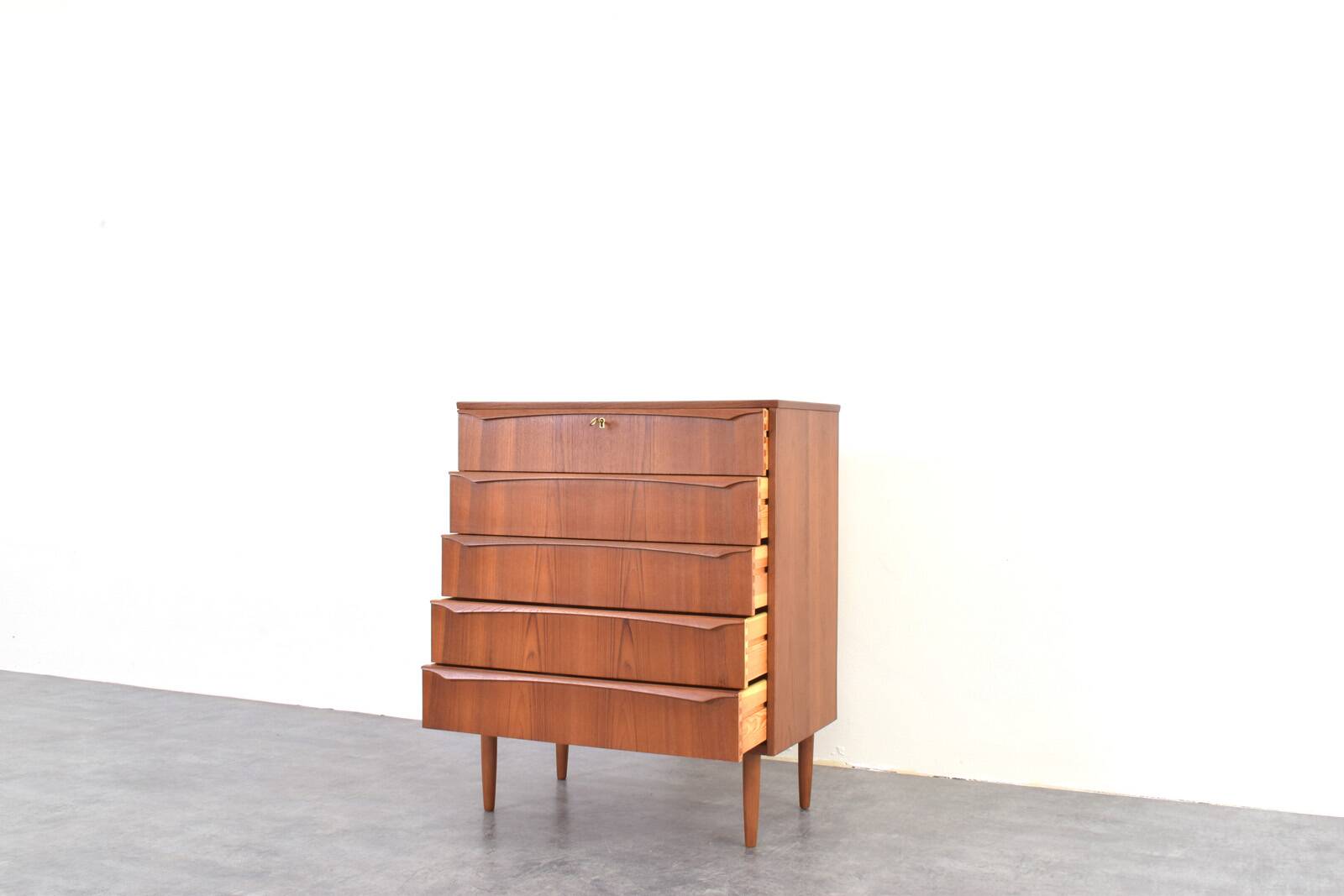 Mid-Century Danish Teak Chest of Drawers, 1960s.