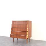 Mid-Century Danish Teak Chest of Drawers, 1960s.